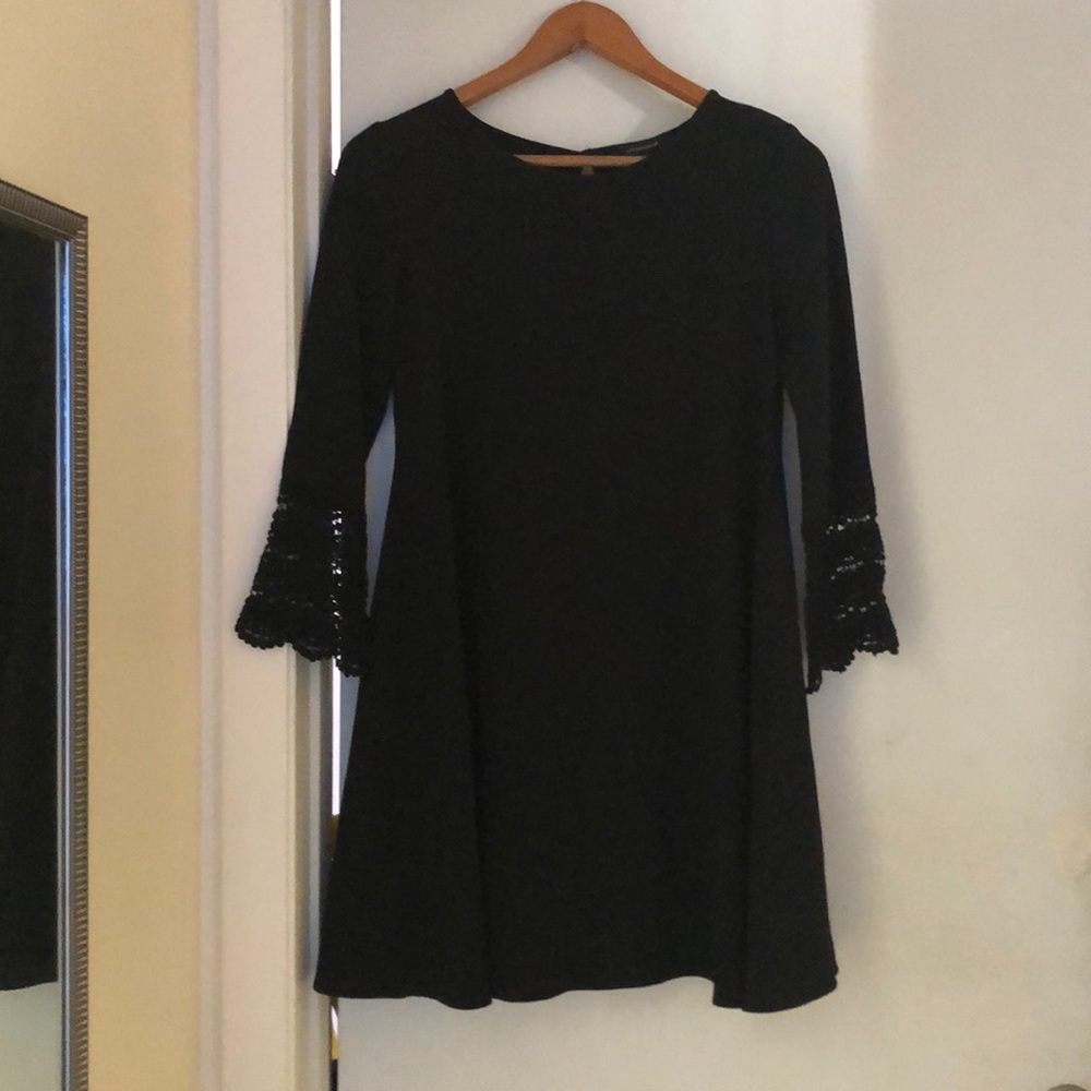 Black Flared mini dress